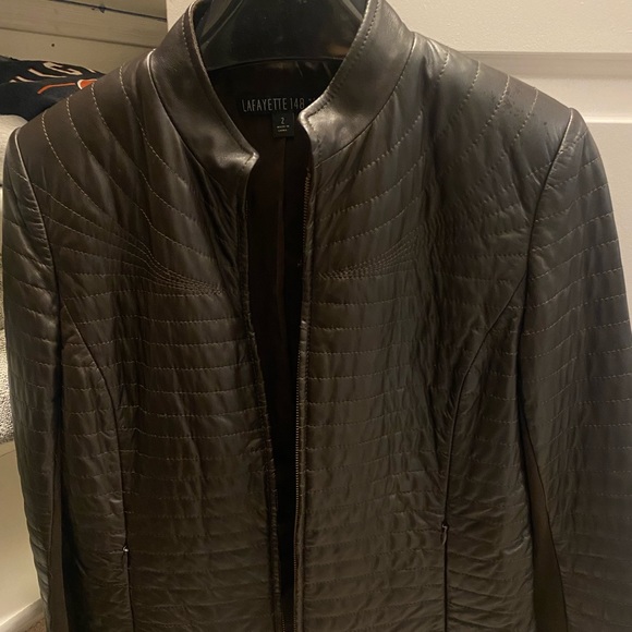 Lafayette 148 100% leather jacket - Picture 3 of 6